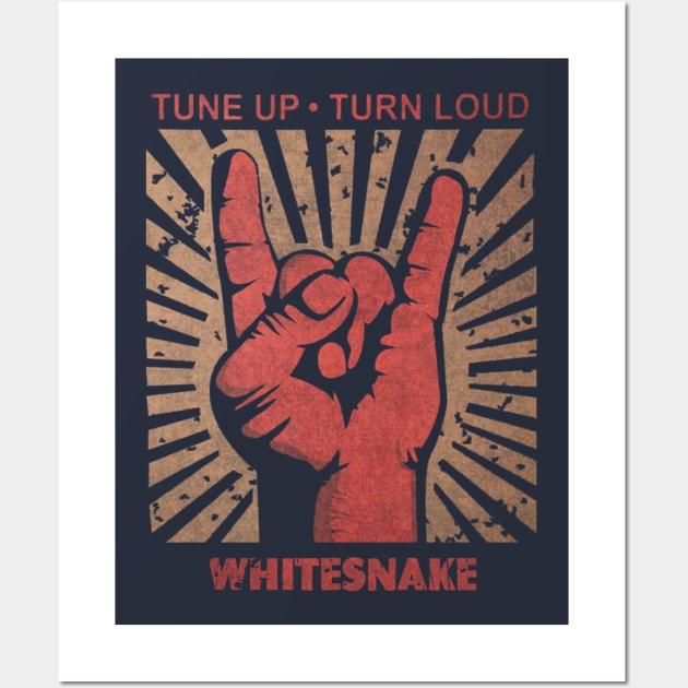 Tune up . Turn loud WhiteSnake Wall Art by MenGemeyMashkan